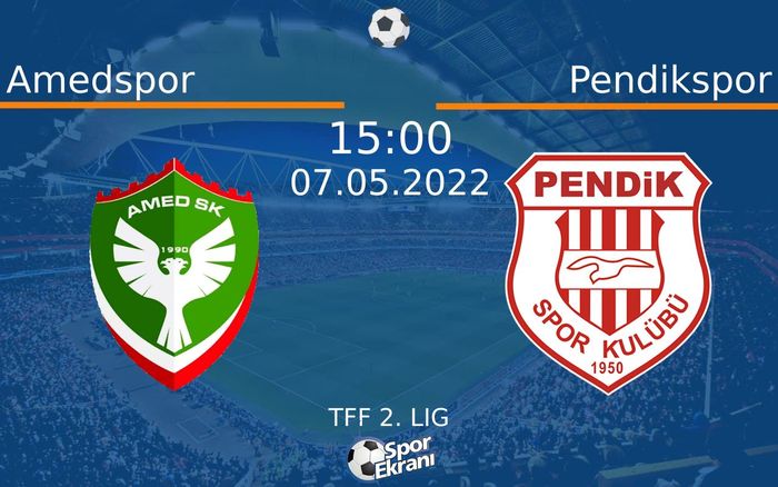 07 Mayıs 2022 Amedspor vs Pendikspor maçı Hangi Kanalda Saat Kaçta Yayınlanacak? 07 Mayıs 2022 Amedspor vs Pendikspor maçı Hangi Kanalda Saat Kaçta Yayınlanacak?