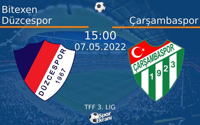 07 Mayıs 2022 Bitexen Düzcespor vs Çarşambaspor maçı Hangi Kanalda Saat Kaçta Yayınlanacak? 07 Mayıs 2022 Bitexen Düzcespor vs Çarşambaspor maçı Hangi Kanalda Saat Kaçta Yayınlanacak?