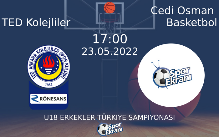 23 Mayıs 2022 TED Kolejliler vs Cedi Osman Basketbol maçı Hangi Kanalda Saat Kaçta Yayınlanacak? 23 Mayıs 2022 TED Kolejliler vs Cedi Osman Basketbol maçı Hangi Kanalda Saat Kaçta Yayınlanacak?