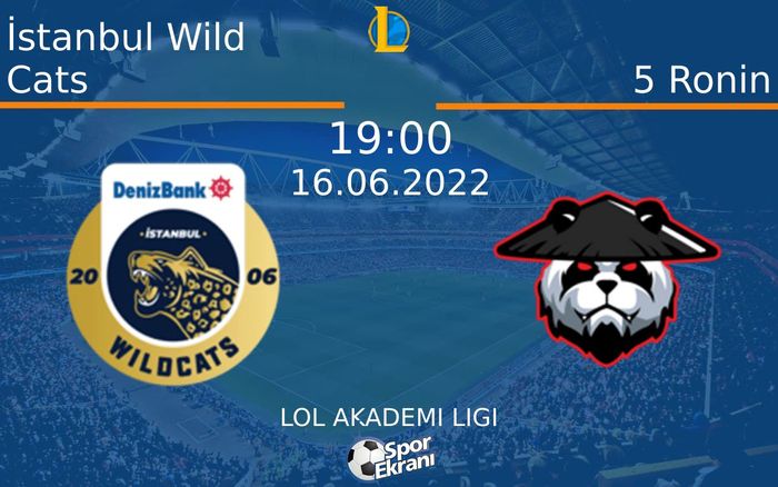 16 Haziran 2022 İstanbul Wild Cats vs 5 Ronin maçı Hangi Kanalda Saat Kaçta Yayınlanacak? 16 Haziran 2022 İstanbul Wild Cats vs 5 Ronin maçı Hangi Kanalda Saat Kaçta Yayınlanacak?
