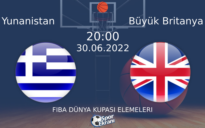 30 Haziran 2022 Yunanistan vs Büyük Britanya maçı Hangi Kanalda Saat Kaçta Yayınlanacak? 30 Haziran 2022 Yunanistan vs Büyük Britanya maçı Hangi Kanalda Saat Kaçta Yayınlanacak?