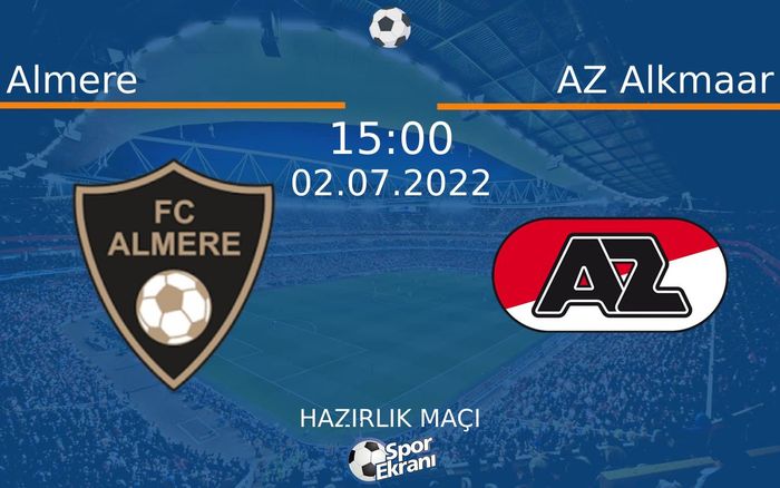 02 Temmuz 2022 Almere vs AZ Alkmaar maçı Hangi Kanalda Saat Kaçta Yayınlanacak? 02 Temmuz 2022 Almere vs AZ Alkmaar maçı Hangi Kanalda Saat Kaçta Yayınlanacak?