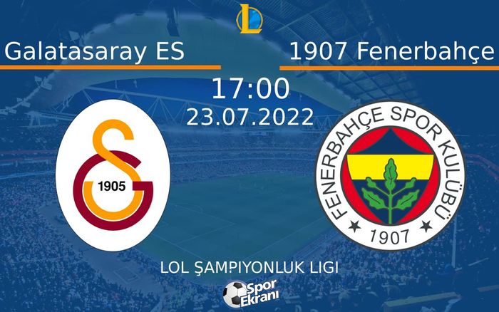 23 Temmuz 2022 Galatasaray ES vs 1907 Fenerbahçe maçı Hangi Kanalda Saat Kaçta Yayınlanacak? 23 Temmuz 2022 Galatasaray ES vs 1907 Fenerbahçe maçı Hangi Kanalda Saat Kaçta Yayınlanacak?