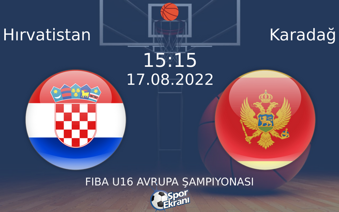 17 Ağustos 2022 Hırvatistan vs Karadağ maçı Hangi Kanalda Saat Kaçta Yayınlanacak?