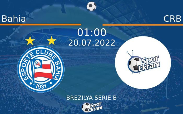 20 Temmuz 2022 Bahia vs CRB maçı Hangi Kanalda Saat Kaçta Yayınlanacak? 20 Temmuz 2022 Bahia vs CRB maçı Hangi Kanalda Saat Kaçta Yayınlanacak?