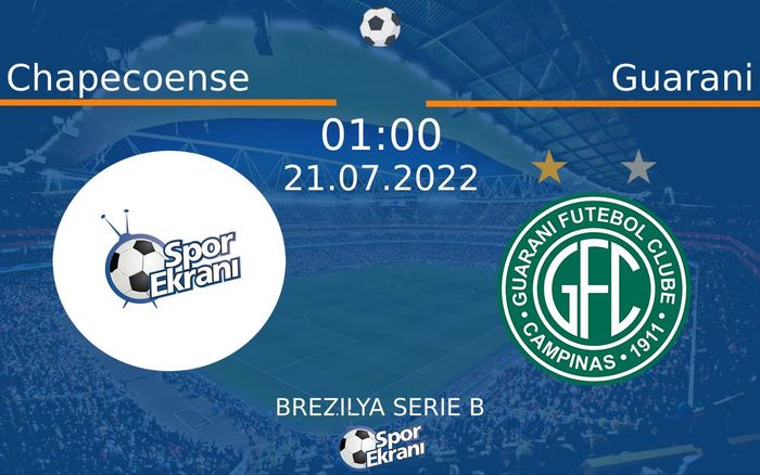 21 Temmuz 2022 Chapecoense vs Guarani maçı Hangi Kanalda Saat Kaçta Yayınlanacak? 21 Temmuz 2022 Chapecoense vs Guarani maçı Hangi Kanalda Saat Kaçta Yayınlanacak?