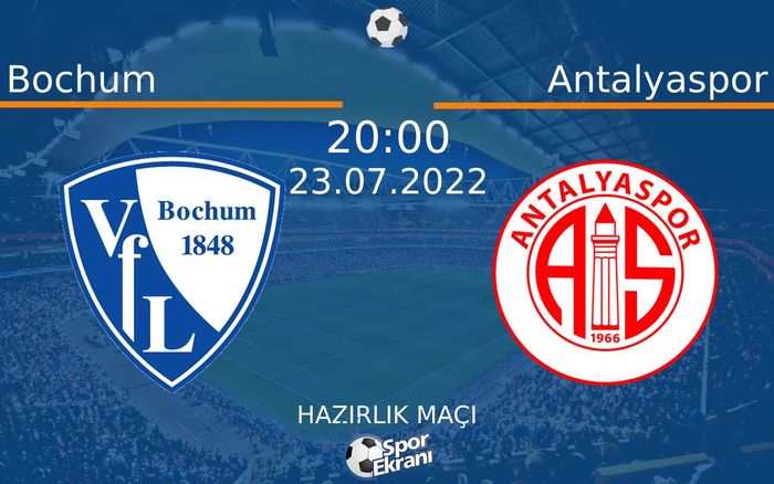 23 Temmuz 2022 Bochum vs Antalyaspor maçı Hangi Kanalda Saat Kaçta Yayınlanacak? 23 Temmuz 2022 Bochum vs Antalyaspor maçı Hangi Kanalda Saat Kaçta Yayınlanacak?