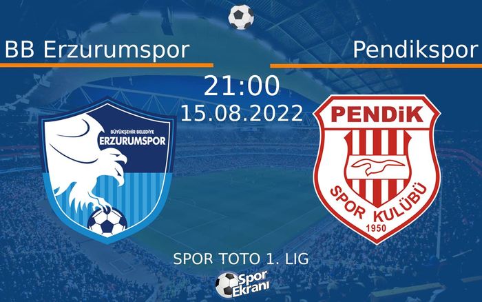 15 Ağustos 2022 BB Erzurumspor vs Pendikspor maçı Hangi Kanalda Saat Kaçta Yayınlanacak? 15 Ağustos 2022 BB Erzurumspor vs Pendikspor maçı Hangi Kanalda Saat Kaçta Yayınlanacak?