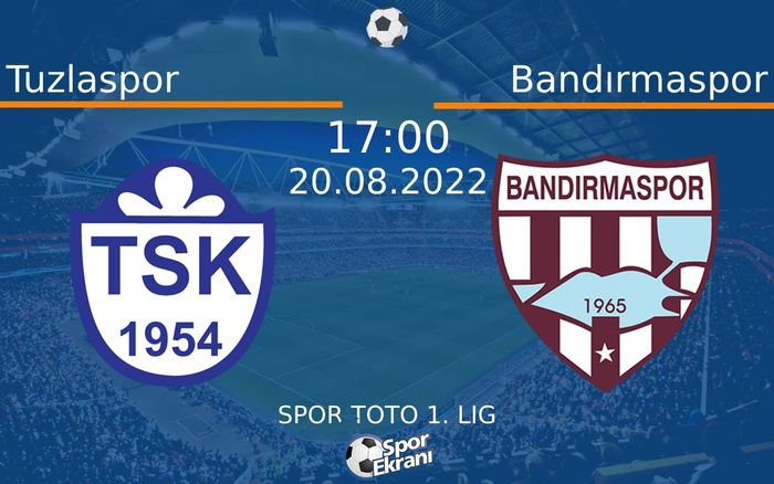 20 Ağustos 2022 Tuzlaspor vs Bandırmaspor maçı Hangi Kanalda Saat Kaçta Yayınlanacak? 20 Ağustos 2022 Tuzlaspor vs Bandırmaspor maçı Hangi Kanalda Saat Kaçta Yayınlanacak?