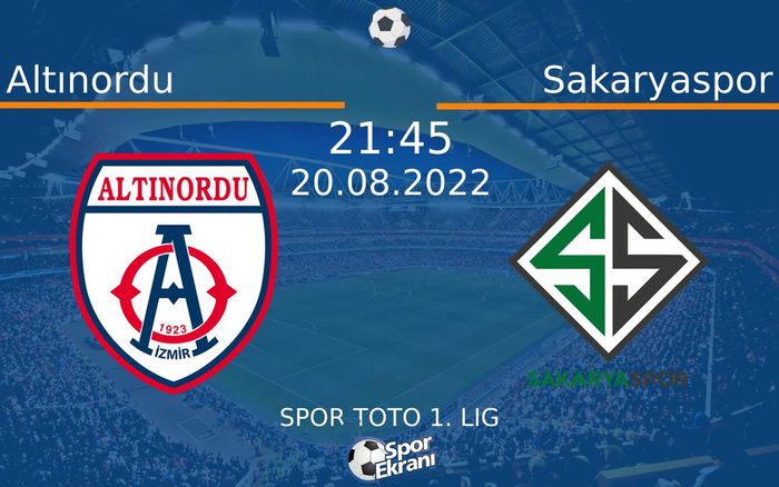 20 Ağustos 2022 Altınordu vs Sakaryaspor maçı Hangi Kanalda Saat Kaçta Yayınlanacak? 20 Ağustos 2022 Altınordu vs Sakaryaspor maçı Hangi Kanalda Saat Kaçta Yayınlanacak?