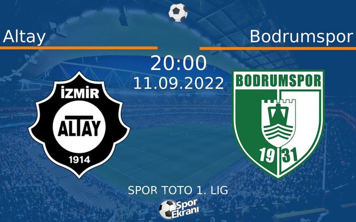 11 Eylül 2022 Altay vs Bodrumspor maçı Hangi Kanalda Saat Kaçta Yayınlanacak?