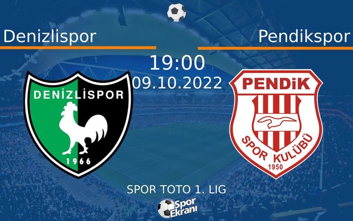 09 Ekim 2022 Denizlispor vs Pendikspor maçı Hangi Kanalda Saat Kaçta Yayınlanacak? 09 Ekim 2022 Denizlispor vs Pendikspor maçı Hangi Kanalda Saat Kaçta Yayınlanacak?