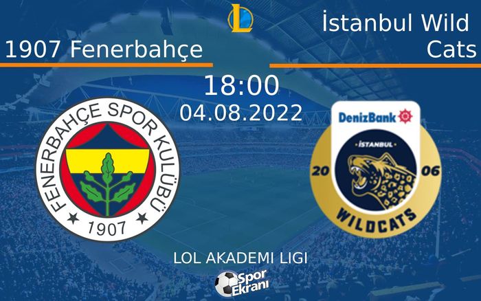 04 Ağustos 2022 1907 Fenerbahçe vs İstanbul Wild Cats maçı Hangi Kanalda Saat Kaçta Yayınlanacak? 04 Ağustos 2022 1907 Fenerbahçe vs İstanbul Wild Cats maçı Hangi Kanalda Saat Kaçta Yayınlanacak?