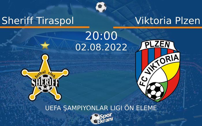 02 Ağustos 2022 Sheriff Tiraspol vs Viktoria Plzen maçı Hangi Kanalda Saat Kaçta Yayınlanacak? 02 Ağustos 2022 Sheriff Tiraspol vs Viktoria Plzen maçı Hangi Kanalda Saat Kaçta Yayınlanacak?