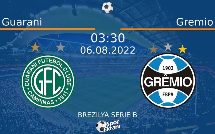 06 Ağustos 2022 Guarani vs Gremio maçı Hangi Kanalda Saat Kaçta Yayınlanacak? 06 Ağustos 2022 Guarani vs Gremio maçı Hangi Kanalda Saat Kaçta Yayınlanacak?