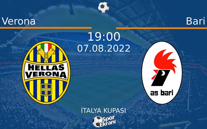 07 Ağustos 2022 Verona vs Bari maçı Hangi Kanalda Saat Kaçta Yayınlanacak? 07 Ağustos 2022 Verona vs Bari maçı Hangi Kanalda Saat Kaçta Yayınlanacak?