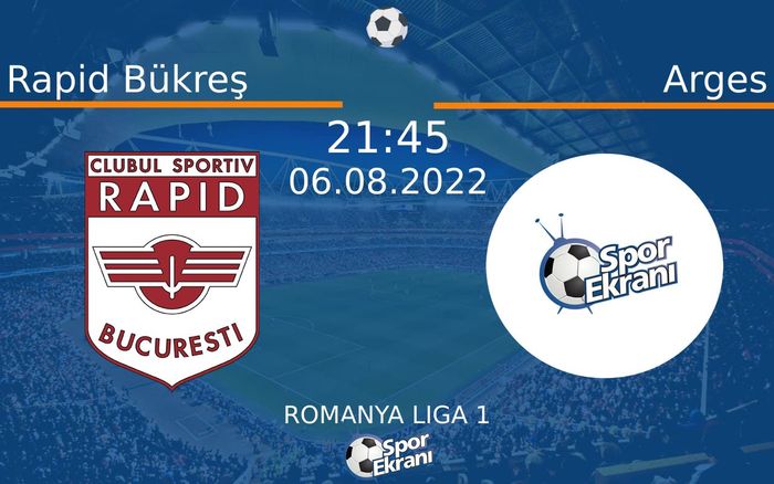 06 Ağustos 2022 Rapid Bükreş vs Arges maçı Hangi Kanalda Saat Kaçta Yayınlanacak? 06 Ağustos 2022 Rapid Bükreş vs Arges maçı Hangi Kanalda Saat Kaçta Yayınlanacak?