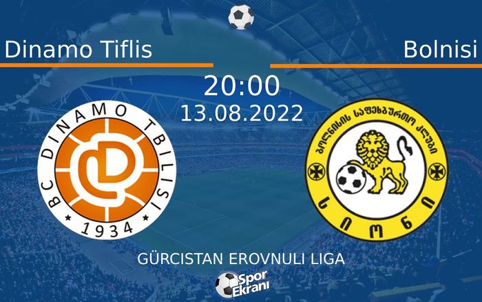 13 Ağustos 2022 Dinamo Tiflis vs Bolnisi maçı Hangi Kanalda Saat Kaçta Yayınlanacak? 13 Ağustos 2022 Dinamo Tiflis vs Bolnisi maçı Hangi Kanalda Saat Kaçta Yayınlanacak?