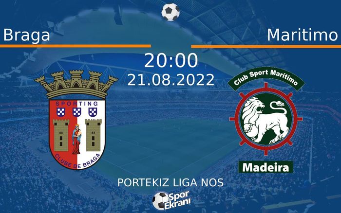 21 Ağustos 2022 Braga vs Maritimo maçı Hangi Kanalda Saat Kaçta Yayınlanacak? 21 Ağustos 2022 Braga vs Maritimo maçı Hangi Kanalda Saat Kaçta Yayınlanacak?