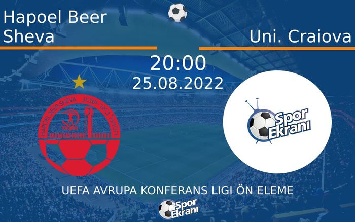 25 Ağustos 2022 Hapoel Beer Sheva vs Uni. Craiova maçı Hangi Kanalda Saat Kaçta Yayınlanacak?