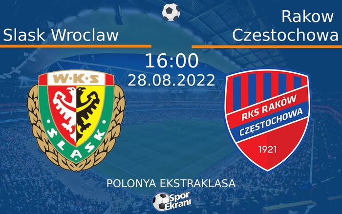 28 Ağustos 2022 Slask Wroclaw vs Rakow Czestochowa maçı Hangi Kanalda Saat Kaçta Yayınlanacak? 28 Ağustos 2022 Slask Wroclaw vs Rakow Czestochowa maçı Hangi Kanalda Saat Kaçta Yayınlanacak?