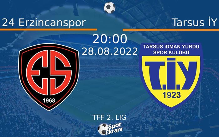 28 Ağustos 2022 24 Erzincanspor vs Tarsus İY maçı Hangi Kanalda Saat Kaçta Yayınlanacak? 28 Ağustos 2022 24 Erzincanspor vs Tarsus İY maçı Hangi Kanalda Saat Kaçta Yayınlanacak?