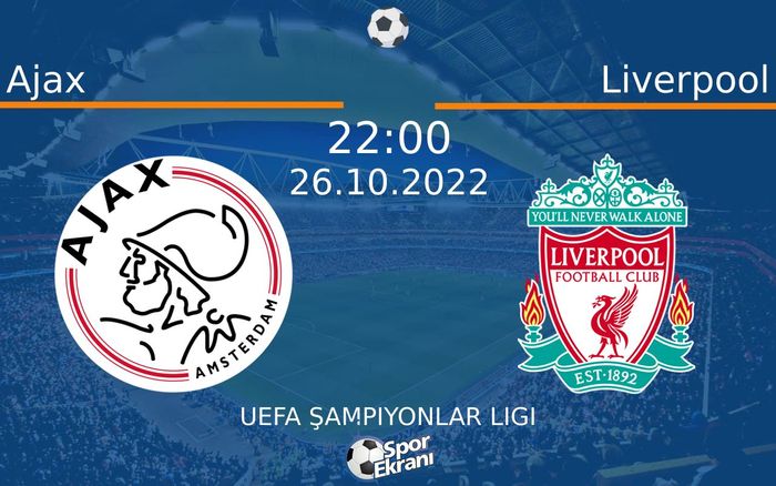 26 Ekim 2022 Ajax vs Liverpool maçı Hangi Kanalda Saat Kaçta Yayınlanacak? 26 Ekim 2022 Ajax vs Liverpool maçı Hangi Kanalda Saat Kaçta Yayınlanacak?