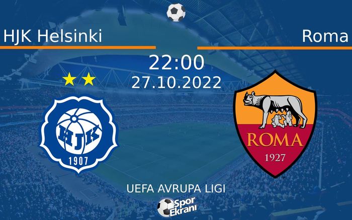 27 Ekim 2022 HJK Helsinki vs Roma maçı Hangi Kanalda Saat Kaçta Yayınlanacak? 27 Ekim 2022 HJK Helsinki vs Roma maçı Hangi Kanalda Saat Kaçta Yayınlanacak?