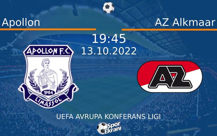 13 Ekim 2022 Apollon vs AZ Alkmaar maçı Hangi Kanalda Saat Kaçta Yayınlanacak? 13 Ekim 2022 Apollon vs AZ Alkmaar maçı Hangi Kanalda Saat Kaçta Yayınlanacak?