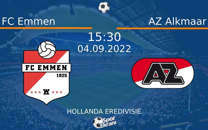 04 Eylül 2022 FC Emmen vs AZ Alkmaar maçı Hangi Kanalda Saat Kaçta Yayınlanacak? 04 Eylül 2022 FC Emmen vs AZ Alkmaar maçı Hangi Kanalda Saat Kaçta Yayınlanacak?