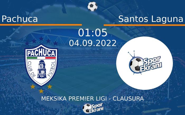 04 Eylül 2022 Pachuca vs Santos Laguna maçı Hangi Kanalda Saat Kaçta Yayınlanacak? 04 Eylül 2022 Pachuca vs Santos Laguna maçı Hangi Kanalda Saat Kaçta Yayınlanacak?