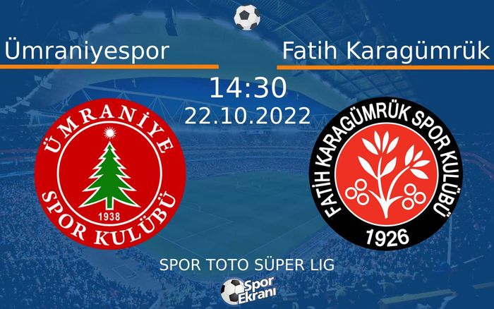 22 Ekim 2022 Ümraniyespor vs Fatih Karagümrük maçı Hangi Kanalda Saat Kaçta Yayınlanacak? 22 Ekim 2022 Ümraniyespor vs Fatih Karagümrük maçı Hangi Kanalda Saat Kaçta Yayınlanacak?