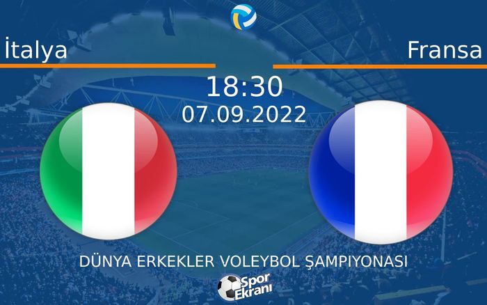07 Eylül 2022 İtalya vs Fransa maçı Hangi Kanalda Saat Kaçta Yayınlanacak? 07 Eylül 2022 İtalya vs Fransa maçı Hangi Kanalda Saat Kaçta Yayınlanacak?