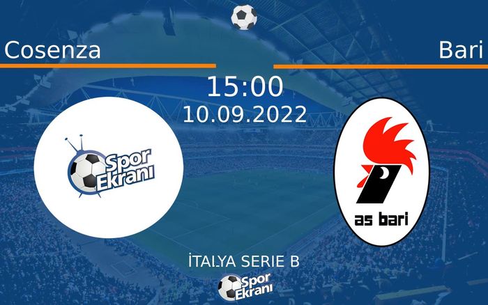 10 Eylül 2022 Cosenza vs Bari maçı Hangi Kanalda Saat Kaçta Yayınlanacak?