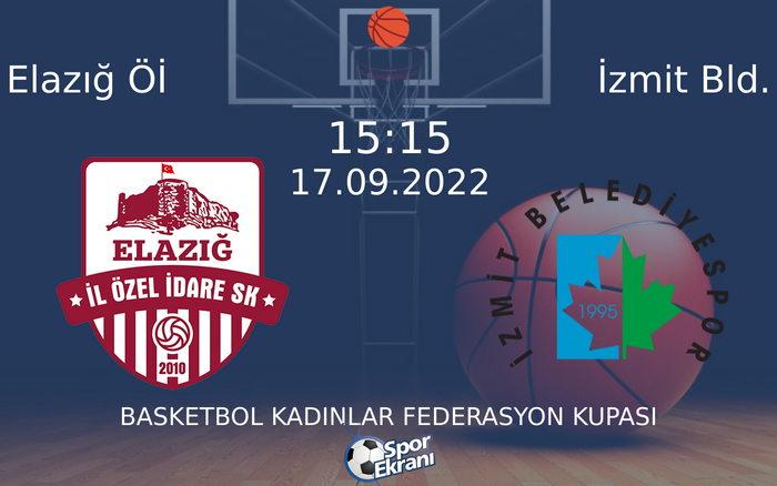 17 Eylül 2022 Elazığ Öİ vs İzmit Bld. maçı Hangi Kanalda Saat Kaçta Yayınlanacak? 17 Eylül 2022 Elazığ Öİ vs İzmit Bld. maçı Hangi Kanalda Saat Kaçta Yayınlanacak?