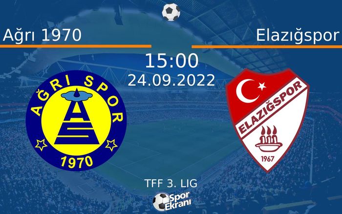 24 Eylül 2022 Ağrı 1970 vs Elazığspor maçı Hangi Kanalda Saat Kaçta Yayınlanacak? 24 Eylül 2022 Ağrı 1970 vs Elazığspor maçı Hangi Kanalda Saat Kaçta Yayınlanacak?