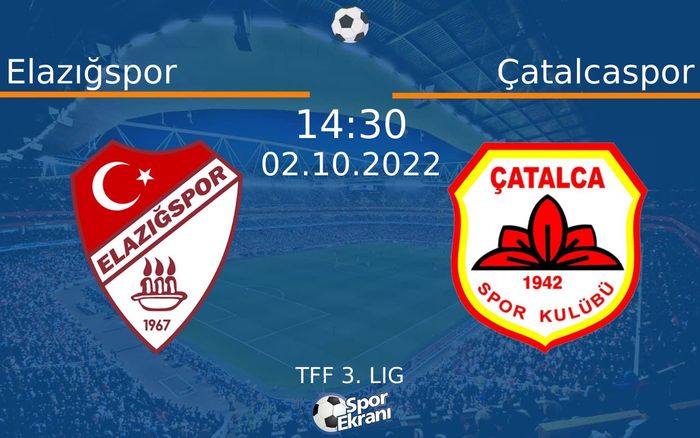 02 Ekim 2022 Elazığspor vs Çatalcaspor maçı Hangi Kanalda Saat Kaçta Yayınlanacak? 02 Ekim 2022 Elazığspor vs Çatalcaspor maçı Hangi Kanalda Saat Kaçta Yayınlanacak?