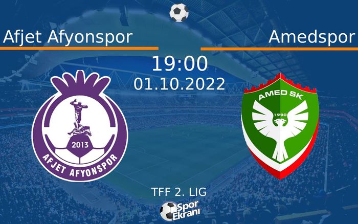 01 Ekim 2022 Afjet Afyonspor vs Amedspor maçı Hangi Kanalda Saat Kaçta Yayınlanacak? 01 Ekim 2022 Afjet Afyonspor vs Amedspor maçı Hangi Kanalda Saat Kaçta Yayınlanacak?