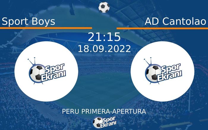 18 Eylül 2022 Sport Boys vs AD Cantolao maçı Hangi Kanalda Saat Kaçta Yayınlanacak? 18 Eylül 2022 Sport Boys vs AD Cantolao maçı Hangi Kanalda Saat Kaçta Yayınlanacak?