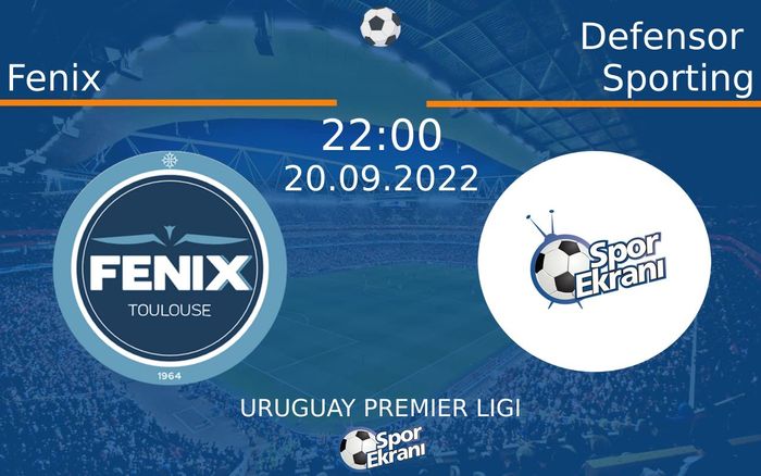 20 Eylül 2022 Fenix vs Defensor Sporting maçı Hangi Kanalda Saat Kaçta Yayınlanacak? 20 Eylül 2022 Fenix vs Defensor Sporting maçı Hangi Kanalda Saat Kaçta Yayınlanacak?