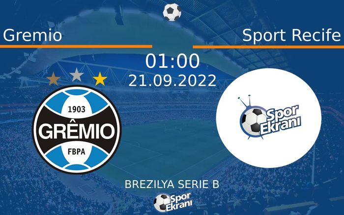 21 Eylül 2022 Gremio vs Sport Recife maçı Hangi Kanalda Saat Kaçta Yayınlanacak? 21 Eylül 2022 Gremio vs Sport Recife maçı Hangi Kanalda Saat Kaçta Yayınlanacak?