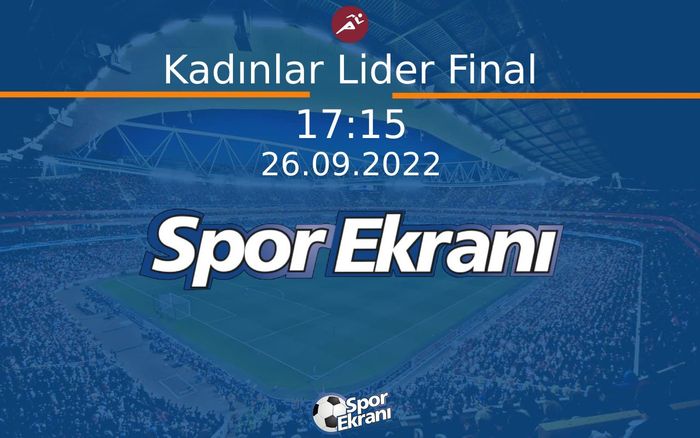 26 Eylül 2022 Tirmaniş Dünya Şampiyonasi - Kadınlar Lider Final  Hangi Kanalda Saat Kaçta Yayınlanacak?