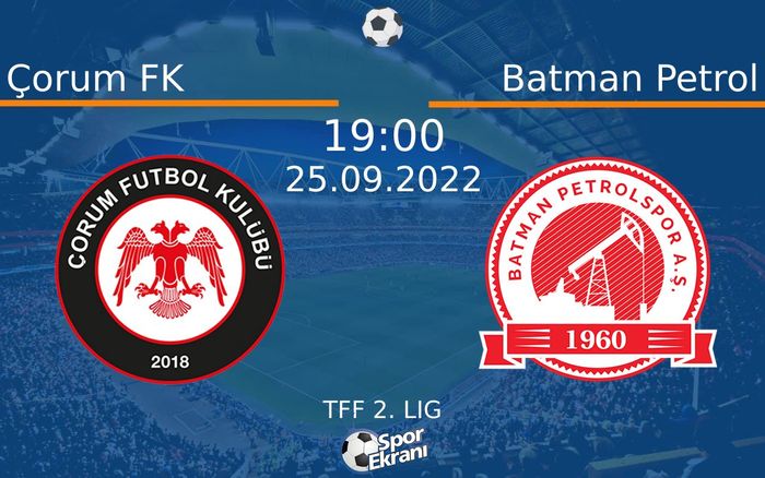 25 Eylül 2022 Çorum FK vs Batman Petrol maçı Hangi Kanalda Saat Kaçta Yayınlanacak? 25 Eylül 2022 Çorum FK vs Batman Petrol maçı Hangi Kanalda Saat Kaçta Yayınlanacak?