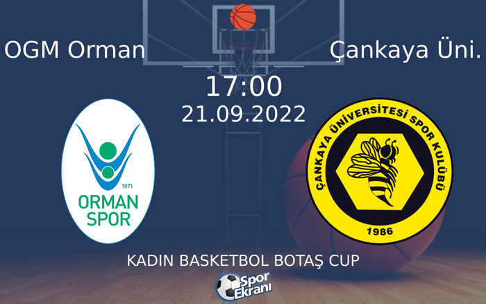 21 Eylül 2022 OGM Orman vs Çankaya Üni. maçı Hangi Kanalda Saat Kaçta Yayınlanacak?