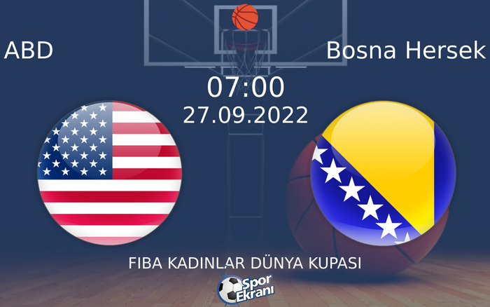 27 Eylül 2022 ABD vs Bosna Hersek maçı Hangi Kanalda Saat Kaçta Yayınlanacak? 27 Eylül 2022 ABD vs Bosna Hersek maçı Hangi Kanalda Saat Kaçta Yayınlanacak?