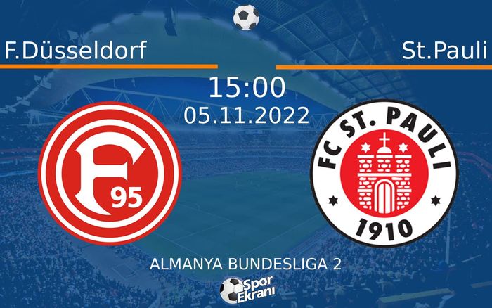 05 Kasım 2022 F.Düsseldorf vs St.Pauli maçı Hangi Kanalda Saat Kaçta Yayınlanacak? 05 Kasım 2022 F.Düsseldorf vs St.Pauli maçı Hangi Kanalda Saat Kaçta Yayınlanacak?
