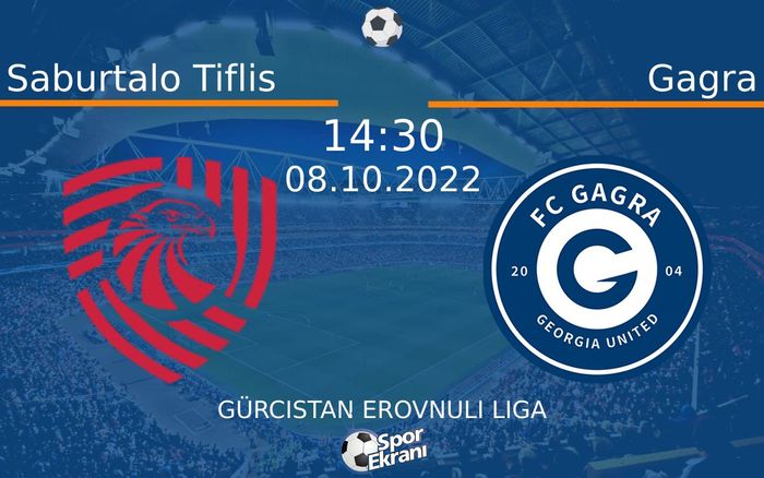 08 Ekim 2022 Saburtalo Tiflis vs Gagra maçı Hangi Kanalda Saat Kaçta Yayınlanacak? 08 Ekim 2022 Saburtalo Tiflis vs Gagra maçı Hangi Kanalda Saat Kaçta Yayınlanacak?