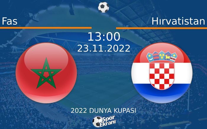 23 Kasım 2022 Fas vs Hırvatistan maçı Hangi Kanalda Saat Kaçta Yayınlanacak? 23 Kasım 2022 Fas vs Hırvatistan maçı Hangi Kanalda Saat Kaçta Yayınlanacak?