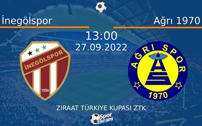 27 Eylül 2022 İnegölspor vs Ağrı 1970 maçı Hangi Kanalda Saat Kaçta Yayınlanacak?