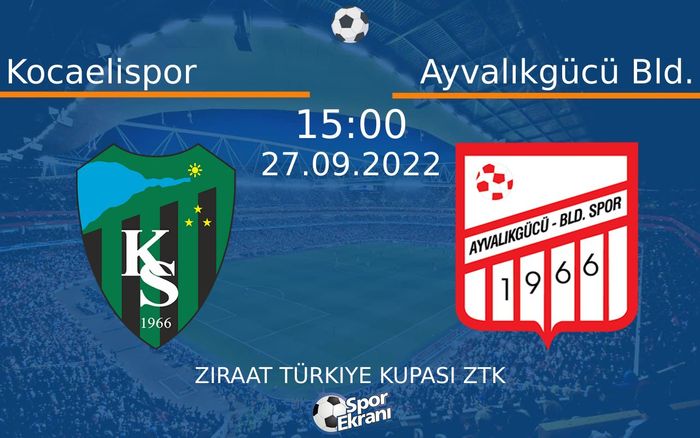 27 Eylül 2022 Kocaelispor vs Ayvalıkgücü Bld. maçı Hangi Kanalda Saat Kaçta Yayınlanacak? 27 Eylül 2022 Kocaelispor vs Ayvalıkgücü Bld. maçı Hangi Kanalda Saat Kaçta Yayınlanacak?